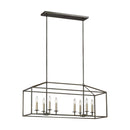 Generation Lighting - 6615008EN-710 - Eight Light Island Pendant - Perryton - Bronze