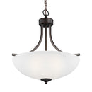 Generation Lighting - 6616503-710 - Three Light Pendant - Geary - Bronze