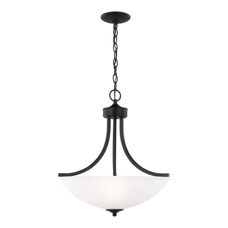 Three Light Pendant<br /><span style="color:#4AB0CE;">Entrega: 4-10 dias en USA</span><br /><span style="color:#4AB0CE;font-size:60%;">PREGUNTE POR ENTREGA EN PANAMA</span><br />Collection: Geary<br />Finish: Midnight Black