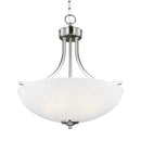 Generation Lighting - 6616503-962 - Three Light Pendant - Geary - Brushed Nickel