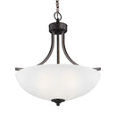 Generation Lighting - 6616503EN3-710 - Three Light Pendant - Geary - Bronze