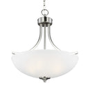 Generation Lighting - 6616503EN3-962 - Three Light Pendant - Geary - Brushed Nickel