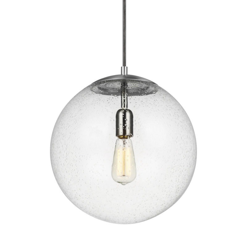 One Light Pendant<br /><span style="color:#4AB0CE;">Entrega: 4-10 dias en USA</span><br /><span style="color:#4AB0CE;font-size:60%;">PREGUNTE POR ENTREGA EN PANAMA</span><br />Collection: Leo - Hanging Globe<br />Finish: Satin Aluminum