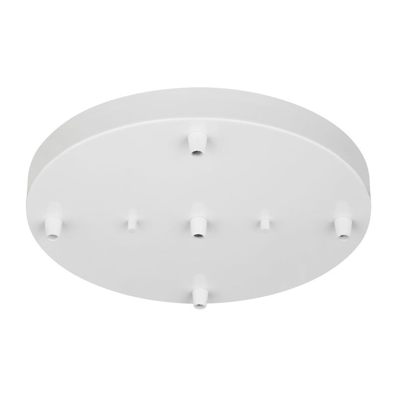 Generation Lighting - 7449405-15 - Five Light Cluster Canopy - Multi-Port Canopy - White