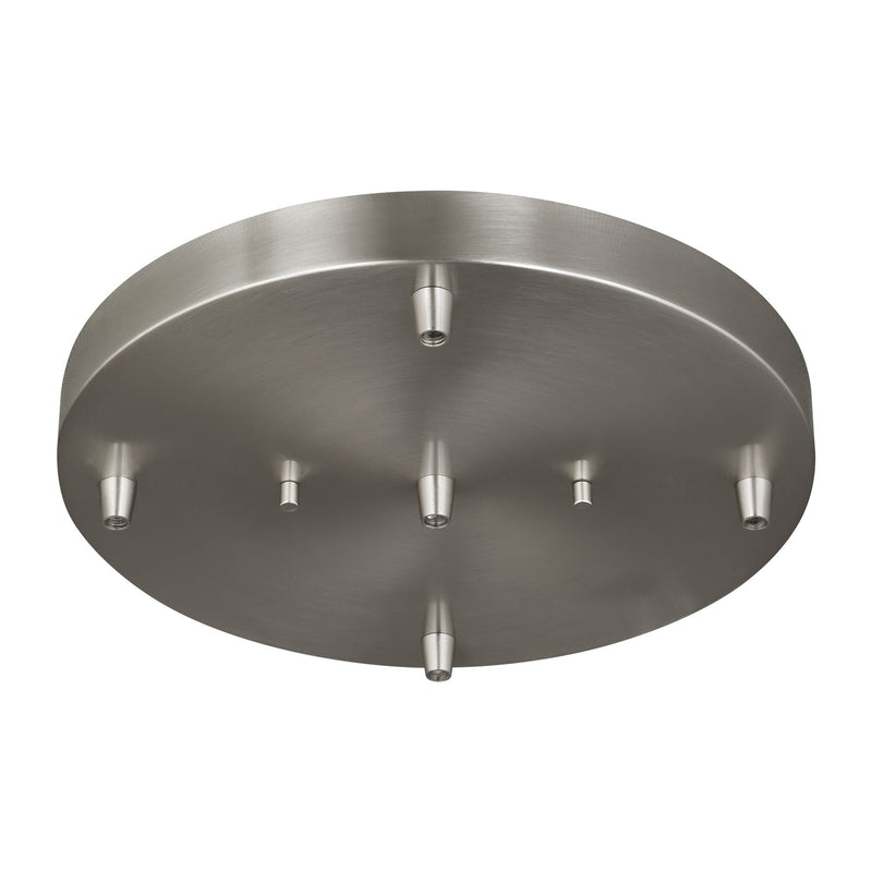 Generation Lighting - 7449405-962 - Five Light Cluster Canopy - Multi-Port Canopy - Brushed Nickel