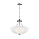 Generation Lighting - 7716503-962 - Three Light Semi-Flush Convertible Pendant - Geary - Brushed Nickel