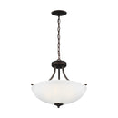 Generation Lighting - 7716503EN3-710 - Three Light Semi-Flush Convertible Pendant - Geary - Bronze
