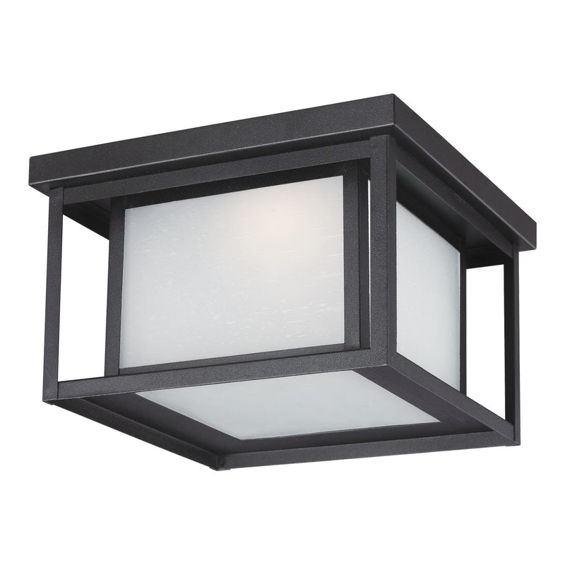Generation Lighting - 7903997S-12 - LED Outdoor Flush Mount - Hunnington - Black