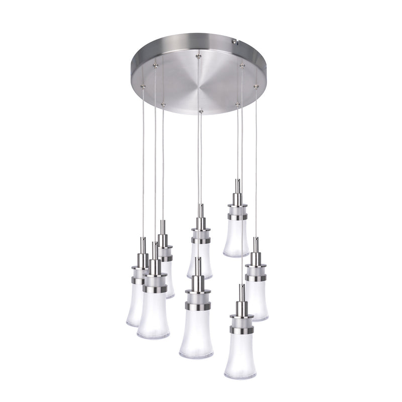 Artcraft Canada - AC7508 - LED Chandelier - Destiny - Polished Nickel