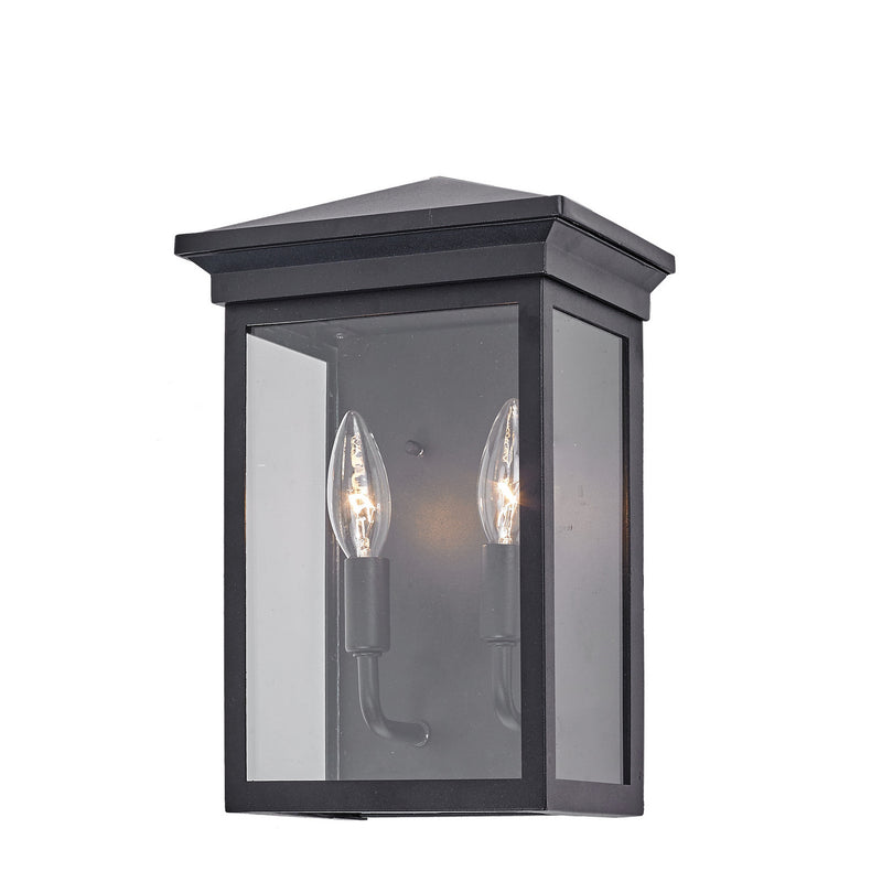 Artcraft Canada - AC8161BK - Two Light Outdoor Wall Mount - Gable - Black