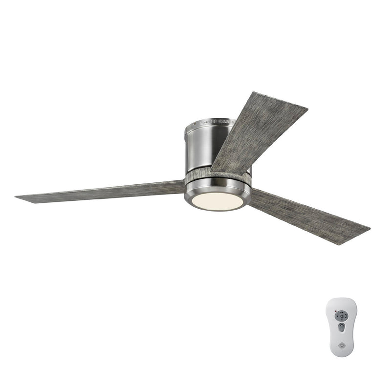 Generation Lighting - 3CLYR52BSD-V1 - 52" Ceiling Fan - Clarity - Brushed Steel