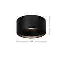 LED Flush Mount<br /><span style="color:#4AB0CE;">Entrega: 4-10 dias en USA</span><br /><span style="color:#4AB0CE;font-size:60%;">PREGUNTE POR ENTREGA EN PANAMA</span><br />Collection: Lucci<br />Finish: Black