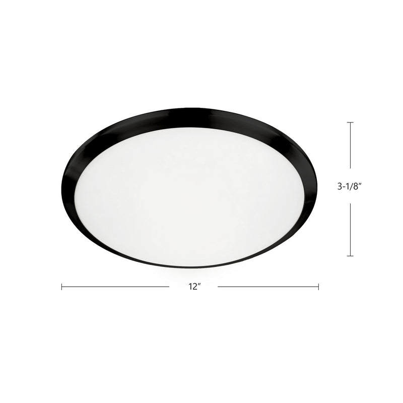 LED Flush Mount<br /><span style="color:#4AB0CE;">Entrega: 4-10 dias en USA</span><br /><span style="color:#4AB0CE;font-size:60%;">PREGUNTE POR ENTREGA EN PANAMA</span><br />Collection: Malta<br />Finish: Black