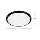 LED Flush Mount<br /><span style="color:#4AB0CE;">Entrega: 4-10 dias en USA</span><br /><span style="color:#4AB0CE;font-size:60%;">PREGUNTE POR ENTREGA EN PANAMA</span><br />Collection: Malta<br />Finish: Black