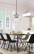 Kuzco Lighting - PD61418-CL/BK - LED Pendant - Deco - Clear/Black