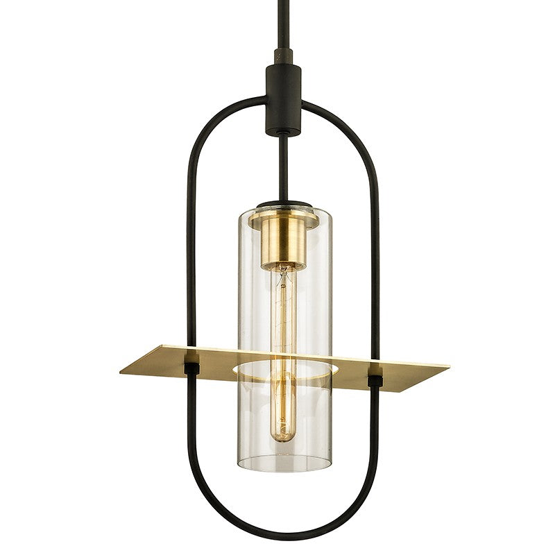 One Light Hanging Lantern<br /><span style="color:#4AB0CE;">Entrega: 4-10 dias en USA</span><br /><span style="color:#4AB0CE;font-size:60%;">PREGUNTE POR ENTREGA EN PANAMA</span><br />Collection: Smyth<br />Finish: Textured Bronze Brushed Brass