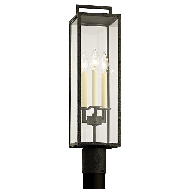 Troy Lighting - P6385-FOR - Three Light Post Lantern - Beckham - Forged Iron