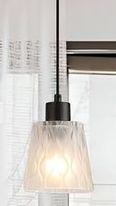 Lámpara De Techo Colgante Decorativa 1xE27-40W Acabado Negro.