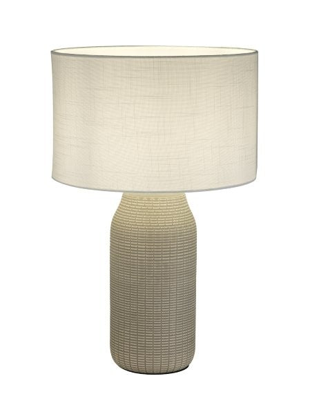 LÁMPARA DE MESA DECORATIVA 1XE27- 40W, 110-240V, 50-60HZ, GRADO DE PROTECCION IP20, ACABADO GRIS.