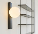 Lámpara De Pared Decorativa 1XG9-10W (No Incluido) Acabado Black/ Vidrio
