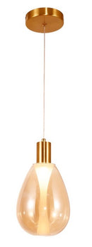 LÁMPARA DE TECHO COLGANTE DECORATIVA MODERNA LED 4.5W, TONALIDAD 3000K, 100-240V, 50-60HZ, GRADO DE PROTECCION IP20, ACABDO DORADO