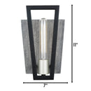 Varaluz - 260W01BLG - One Light Wall Sconce - Zag - Black