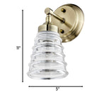 Varaluz - 313B01AB - One Light Bath - Amherst - Antique Brass