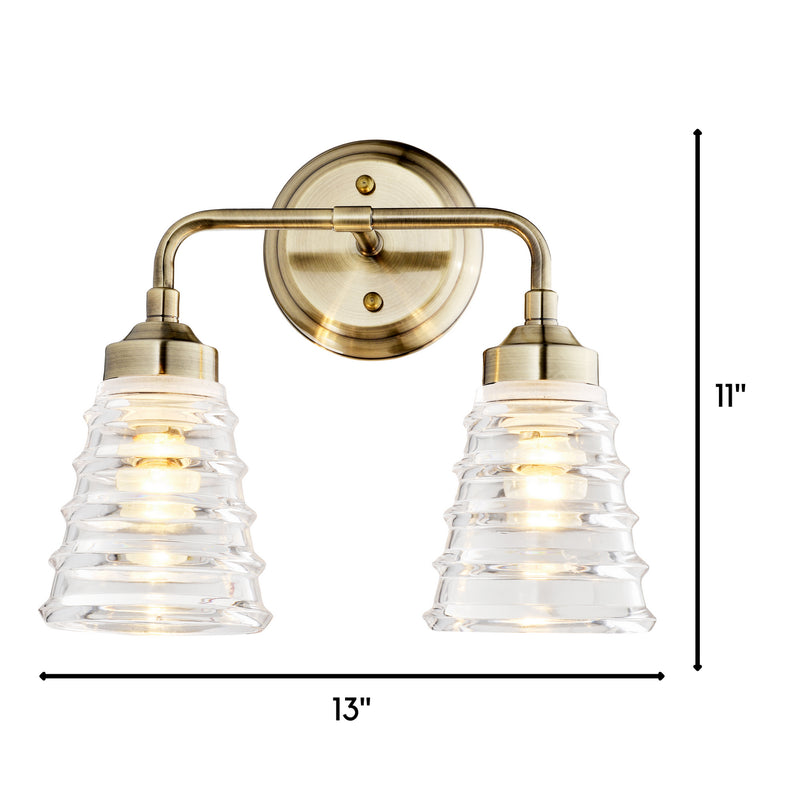 Varaluz - 313B02AB - Two Light Bath - Amherst - Antique Brass