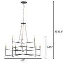 Nine Light Chandelier<br /><span style="color: