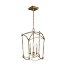 Three Light Lantern<br /><span style="color:#4AB0CE;">Entrega: 4-10 dias en USA</span><br /><span style="color:#4AB0CE;font-size:60%;">PREGUNTE POR ENTREGA EN PANAMA</span><br />Collection: Thayer<br />Finish: Antique Gild