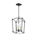 Three Light Lantern<br /><span style="color:#4AB0CE;">Entrega: 4-10 dias en USA</span><br /><span style="color:#4AB0CE;font-size:60%;">PREGUNTE POR ENTREGA EN PANAMA</span><br />Collection: Thayer<br />Finish: Smith Steel