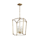Four Light Lantern<br /><span style="color:#4AB0CE;">Entrega: 4-10 dias en USA</span><br /><span style="color:#4AB0CE;font-size:60%;">PREGUNTE POR ENTREGA EN PANAMA</span><br />Collection: Thayer<br />Finish: Antique Gild