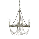 Four Light Chandelier<br /><span style="color:#4AB0CE;">Entrega: 4-10 dias en USA</span><br /><span style="color:#4AB0CE;font-size:60%;">PREGUNTE POR ENTREGA EN PANAMA</span><br />Collection: Beverly<br />Finish: French Washed Oak / Distressed White Wood