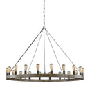20 Light Chandelier<br /><span style="color:#4AB0CE;">Entrega: 13-14 semanas en USA</span><br /><span style="color:#4AB0CE;font-size:60%;">PREGUNTE POR ENTREGA EN PANAMA</span><br />Collection: Avenir<br />Finish: Weathered Oak Wood / Antique Forged Iron