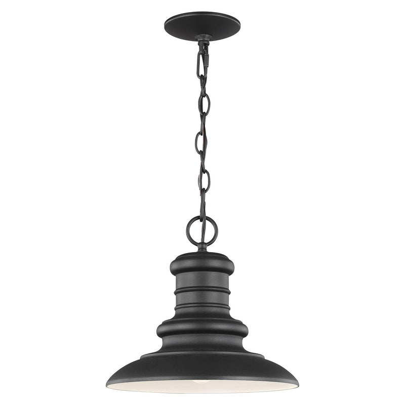 One Light Outdoor Pendant<br /><span style="color:#4AB0CE;">Entrega: 4-10 dias en USA</span><br /><span style="color:#4AB0CE;font-size:60%;">PREGUNTE POR ENTREGA EN PANAMA</span><br />Collection: Redding Station<br />Finish: Textured Black