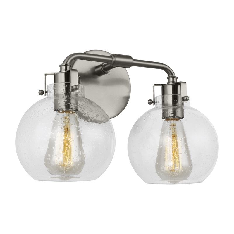 Visual Comfort Studio - VS24402PN/TXB - Two Light Vanity - Clara - Polished Nickel/Textured Black