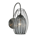 Kalco - 404821CM - One Light Wall Sconce - Emilia - Chemical Stainless Steel