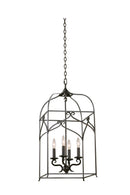 Kalco - 508250HB - Four Light Pendant - Somers - Heirloom Bronze