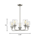 Five Light Chandelier<br /><span style="color:#4AB0CE;">Entrega: 4-10 dias en USA</span><br /><span style="color:#4AB0CE;font-size:60%;">PREGUNTE POR ENTREGA EN PANAMA</span><br />Collection: Belton<br />Finish: Brushed Nickel