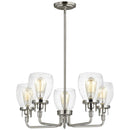 Generation Lighting - 3214505-962 - Five Light Chandelier - Belton - Brushed Nickel