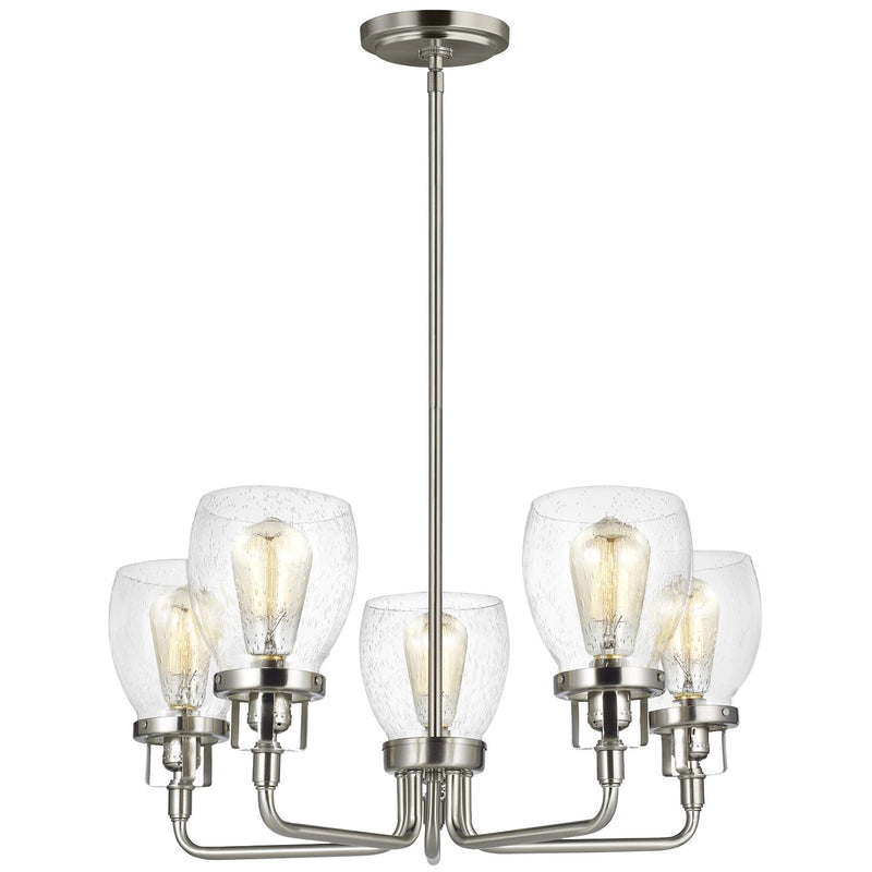 Generation Lighting - 3214505-962 - Five Light Chandelier - Belton - Brushed Nickel