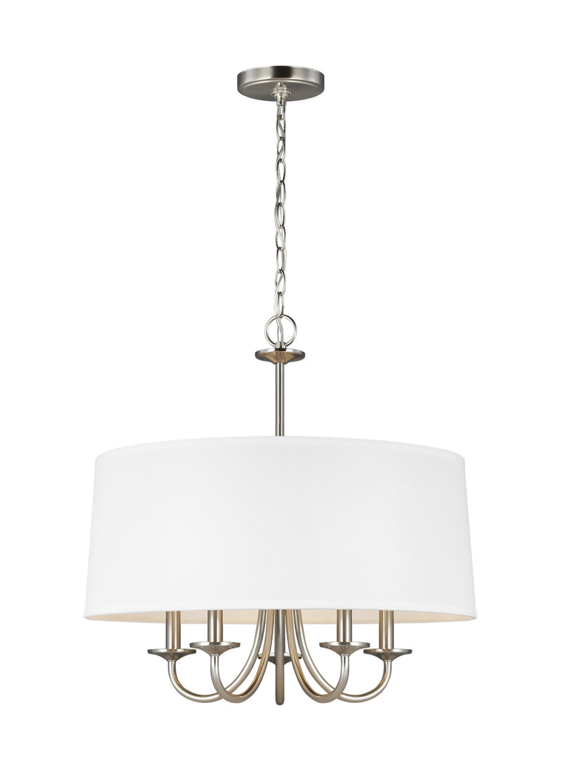 Generation Lighting - 3320205-962 - Five Light Chandelier - Seville - Brushed Nickel
