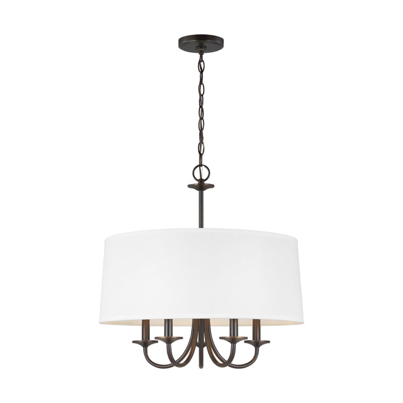 Generation Lighting - 3320205EN-710 - Five Light Chandelier - Seville - Bronze