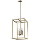 Generation Lighting - 5134504-848 - Four Light Hall / Foyer Pendant - Moffet Street - Satin Brass