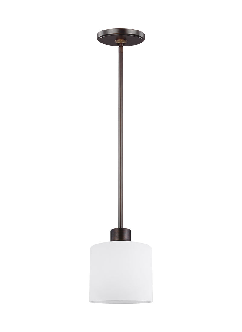 One Light Mini-Pendant<br /><span style="color:#4AB0CE;">Entrega: 4-10 dias en USA</span><br /><span style="color:#4AB0CE;font-size:60%;">PREGUNTE POR ENTREGA EN PANAMA</span><br />Collection: Canfield<br />Finish: Bronze
