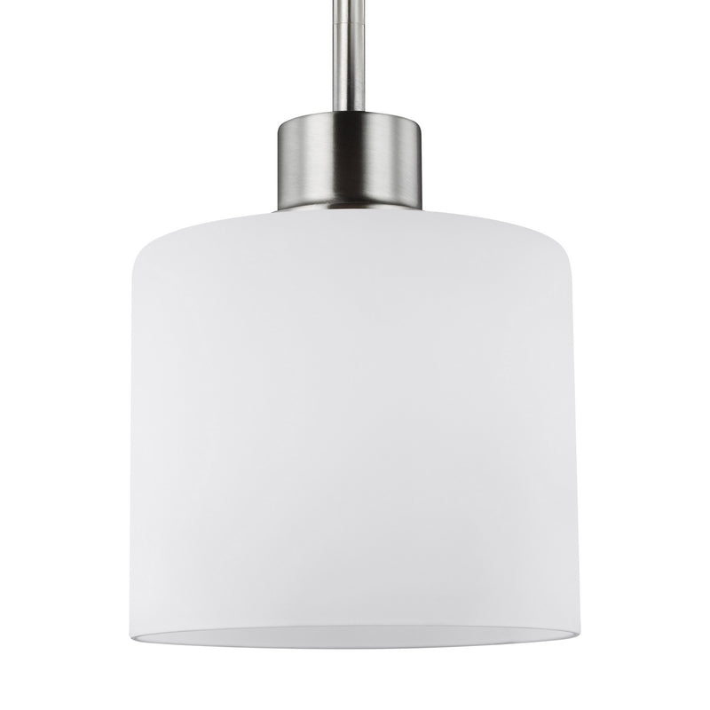 Generation Lighting - 6128801EN3-962 - One Light Mini-Pendant - Canfield - Brushed Nickel