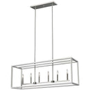 Generation Lighting - 6634506-962 - Six Light Island Pendant - Moffet Street - Brushed Nickel