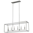 Generation Lighting - 6634506-962 - Six Light Island Pendant - Moffet Street - Brushed Nickel