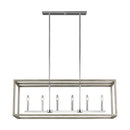 Generation Lighting - 6634506EN-872 - Six Light Island Pendant - Moffet Street - Washed Pine