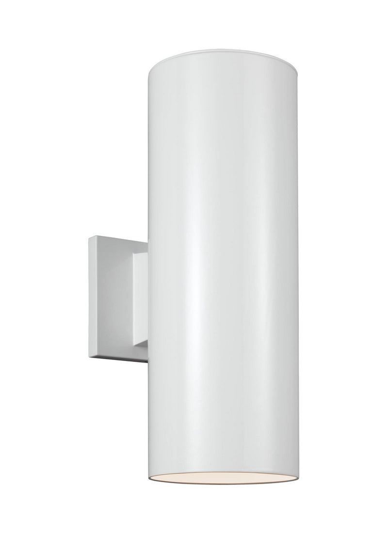 Visual Comfort Studio - 8313802-15 - Two Light Outdoor Wall Lantern - Outdoor Cylinders - White